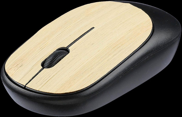 Mouse ottico wireless in legno