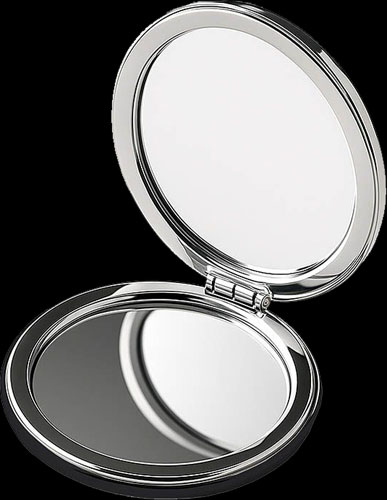 Specchietto doppio da borsetta