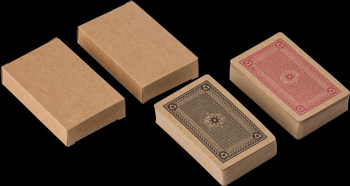 Doppio di carte da gioco in carta riciclata