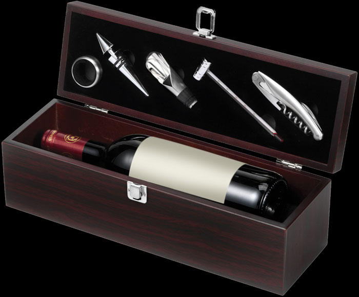 Set vino porta bottiglia