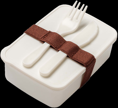 Lunch box con elastico di chiusura