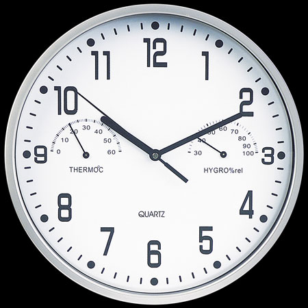 Orologio da muro con termometro e igrometro