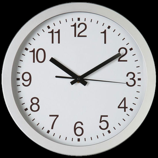 Orologio da parete argento
