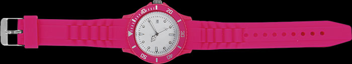 Orologio da polso con datario e cinturino silicone