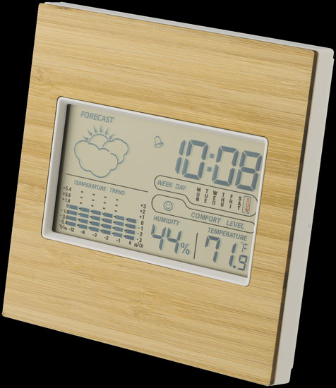 Stazione meteo in legno di bambù