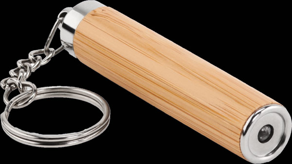 Portachiavi in legno con luce