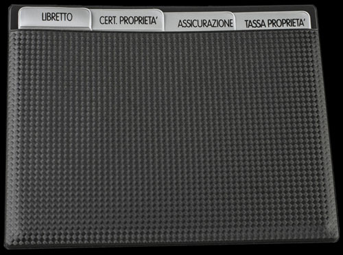 Portadocumenti effetto carbonio