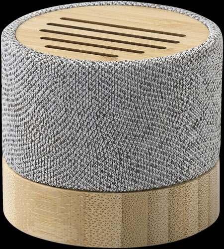 Speaker wireless in bambù e tessuto r-pet