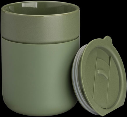 Tazza in ceramica con rivestimento silicone