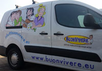 Decorazione furgonetta Buonvivere