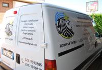 Decorazione furgone Impresa Sergio