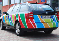 Decorazione Skoda per Giro d'Italia